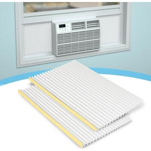Air Jade Window Air Conditioner Side Panels, Extendable Up to 17" H x 15" W, Extra Wide AC Side Panels for 5,000 to 14,000 Btu Window AC Units, Pack of 2