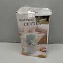 7 IN 1 Upgraded Rotary Cheese Grater with Handle  Vegetable Shredder with Built-in Storage Blade Slot, 5 Versatile Blades, Strong Suction Base Round Mandoline Slicer, Food Chopper for Kitchen (White)