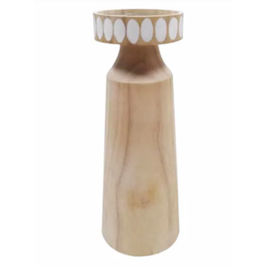 HD Designs 8 in Wood Candle Holder