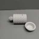 STAR MOON Ceramic Wax Melt Warmer, Plug in Wax Warmer for Scented Wax, Scentsy Wax Warmer for Fragrance Oil, Night Light Wax Burner Decoration with Two Bulbs