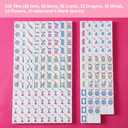 1.2American Mahjong Tile Set, 166 Mahjong Game Set with Pink Color (Tiles Only, No Racks and Other Accessories)
