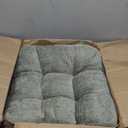 Glyzia Rocking Chair Cushion Set for Elderly Sitting, Back Pillow & Seat Cushion with Ties, Luxury Chenille Fabric Non-Slip Chair Pad for Rocker, Light Green, 21.6x17x2/ 17x17x3