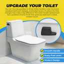 Qualihome Universal Side Mount Toilet Handle - Replaces Eljer & Toto Handles - Black