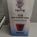 Lilymicky 240 Pack 12 oz Disposable Plastic Cups, Red Party Plastic Cups for Parties, Picnics and BBQ, 12 oz - 240 ct