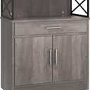 Shintenchi Kitchen Buffet Cabinet with Adjustable Shelf, Modern Kitchen Storage Cabinet,Farmhouse Coffee Bar CabinetAsh Grey (37.6"H)
