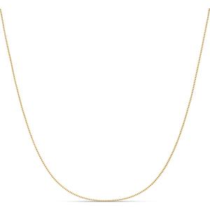 Amazon Essentials Sterling Yellow Gold Thin 0.8mm Box Chain Necklace