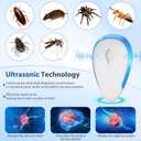 2026 Upgraded Ultrasonic Pest Repeller Indoor Insect Repeller Pestlab, Pest Control Roach, Mouse, Bugs, Mosquito, Mice, Spider, Ant, Mice Repellent Indoor, Rodent Repellent Ultrasonic Plug in, 6 Packc