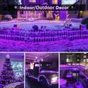 JMEXSUSS 200 LED Purple Solar Halloween Lights, 66 ft Rope Lights Outdoor Waterproof, PVC Tube Purple Christmas String Lights for Party Tree Fence Christmas