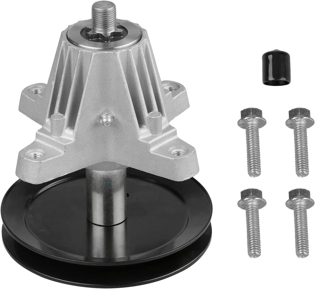 Spindle Fit for Troy Bilt Pony Mower - 918-06991 Greaseable Spindle Assembly Fit for MTD Huskee Craftsman T1000 T1200 Deck Mower and Troy Bilt TB42 TB2246 Bronco 42" Tractor, Replace 618-06991