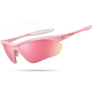 Lamicall 22g Polarized Sports Sunglasses for Men Women - UV400 Protection Sun Glasses for Running Cycling Baseball Driving