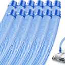 12 Pack Pool Cleaner Vacuum Hoses for Zodiac MX6, MX8, MX6 Elite, MX8 Elite, MAXX, Baracuda, Fast Twist Lock Hose Replacement Parts