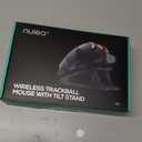 Nulea M511 Wireless Trackball Mouse, Rechargeable Ergonomic Thumb-Control Mouse with Tilt Stand, Smooth & Precision Tracking, 3 Device Connection (Bluetooth or USB Receiver), for PC/Mac/Laptop-Blue