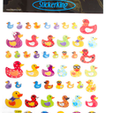 7 x Multi-Colored Stickers-Spotted Ducks