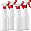 Plastic Spray Bottles 4 Pack, 24 Oz, Mist & Stream, Heavy Duty HDPE Sprayer Bottle, Leak Proof Empty Spraying Water Bottle for Cleaning Solutions, Planting, Car Detail, Pet Training with Measurement
