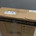 Vinyl Record Player with Speakers Vintage Turntable Vinyls Records Belt-Driven Turntables Support 3-Speed Wireless Playback Headphone AUX RCA Line LP Vinyl Players for Sound Enjoyment Retro Wood Cyan