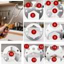 accufine Basin Wrench Kitchen Sink Faucet Wrench Tight Spaces Multifunction Set Tool