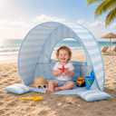 Pop Up Baby Beach Tent, UPF 50+ Sun Shelter, 35" x 26" x 26"