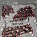 Nuenen 50 Pcs Mini Christmas Bottle Cover Set Tiny Santa Hat Scarf Capelet Flute Topper Decoration Xmas Doll DIY Craft