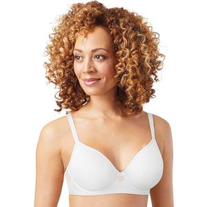 Bali Women's One Smooth U Ultra Light Illusion Neckline Underwire Bra, White, 38D
