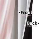 Pink Blackout Curtains with Ombre Sheers Overlay 95 Inch Length for Living Room Decor, Mix and Match Double Layer Thermal Insulated Curtain Panels Set of 4 for Girls Bedroom, Grommet Top, 52"W