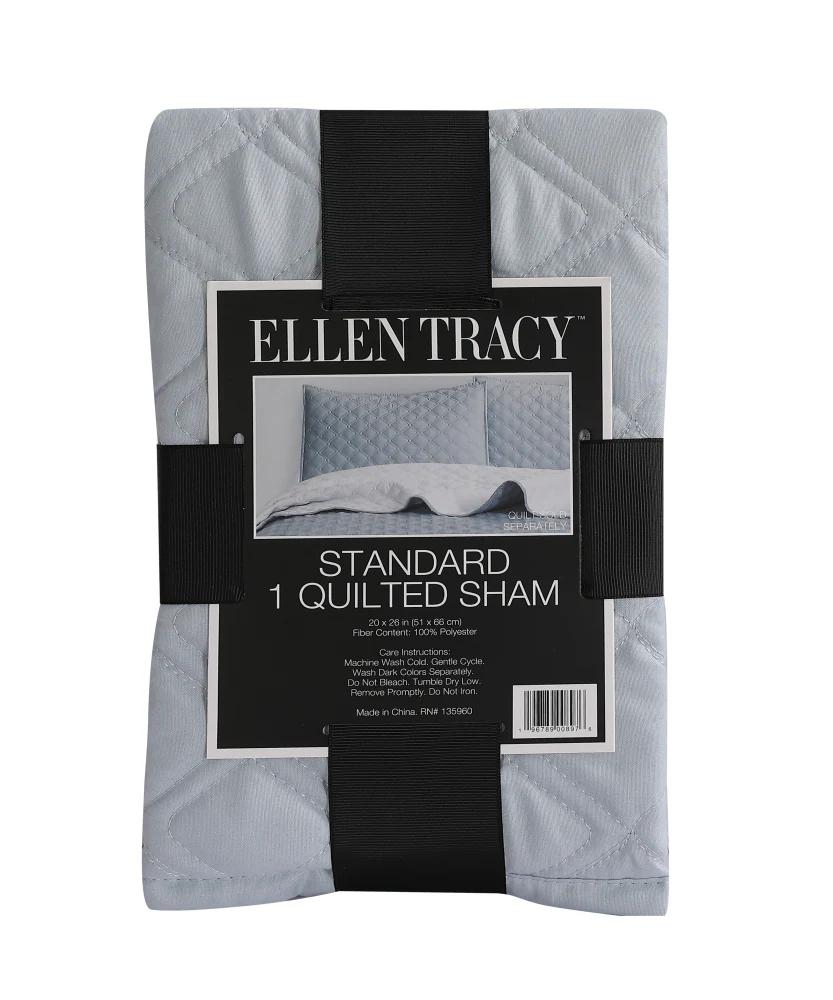Ellen Tracy™ Solid Single Standard Quilted Sham, 20 x 26