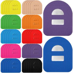 Nuanchu 50 Pieces Adhesive Patches Compatible with Omnipod 5 Shower Waterproof Pre-Cut Adhesive Overpatches with Strap Sweatproof Tape Continuous Glucose Monitor Protection(Colorful) Nuanchu 50 Pieces Adhesive Patches Compatible with Omnipod 5 Shower Waterproof Pre-Cut Adhesive Overpatches with Strap Sweatproof Tape Continuous Glucose Monitor Protection(Colorful)