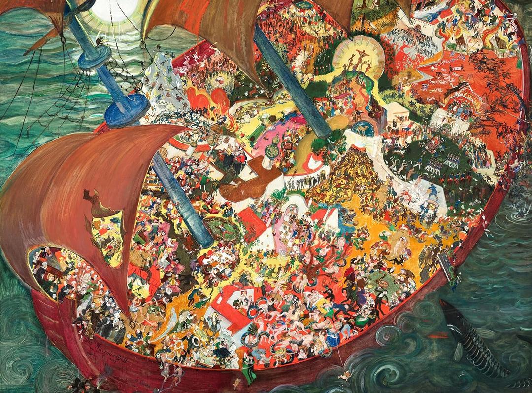 Puzzles for Adults 1000 Pieces - The World of a Sailing Ship - Challenging Family Game Night Art Puzzle