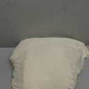 8ft Ivory Spandex Table Cloths for Rectangle Tables Wrinkle Free Ivory Rectangle Tablecloths, Stretch Fitted Table Cover with Skirt for Wedding Birthday Party Banquet Baby Shower Buffet Event (96" x 30" (8FT - 1 Pack))