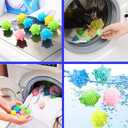 Washer Balls, Laundry Balls, Solid Colorful Laundry Ball, Washing Ball Tangle-Free Reusable Dryer Balls, Lint Catcher for Washing Machine (15 pcs)