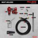 Fill-Rite FR610H 115V 15 GPM Fuel Transfer Pump w/Discharge Hose & Manual Nozzle