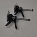 Labor Saving Arm Jack Handle 2 Pack,12 in Construction, Multifunctional Furniture Jack for Installing Cabinets and Wall Tile Height Adjuster Handheld Lifter Tool, Load 440LBS (Black)