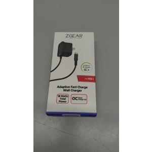 Zgear (18w) Adaptive Fast Charge Usb-c Wall Charger