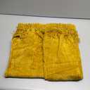 RECYCO Throw Blanket Soft Cozy Chenille Throw Blanket with Fringe Tassel for Couch Sofa Chair Bed Living Room Gift (Mustard Yellow, 50'' x 60'')