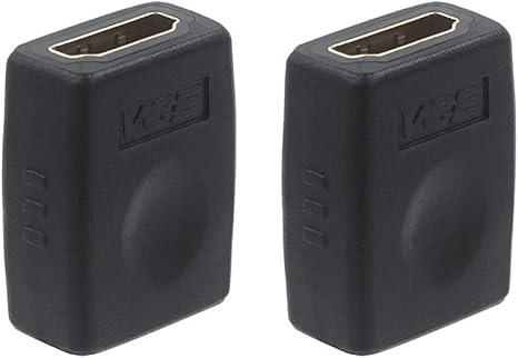 VCE HDMI Coupler HDMI Female to Female Connector 3D 4K Extension Adapter Compatible with PCs and Xbox One，WallMounted TVs and TV Sticks, 2Pack