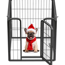 Dog Playpen for Indoor, Outdoor,Yard, RV Camping, 24 inch 4 Panels Dog Play Pen, Heavy Duty Metal Dog Fence, Anti-Rust Coating Dog Fence Exercise Pen for Puppy Medium Dogs（Refill Pack）