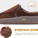KuaiLu Womens Clog Slippers Cozy Warm Plush Lined With Arch Support Suede Faux Fur House ladies Bedroom Slippers Comfortable Memory Foam Slip-on Womans Home Shoes (9, Brown)