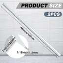 Blulu 2 Pieces 3/4in x 3/4in Aluminum Angle 6063 Aluminum Angle Stock, Structural & Architectural Use for Frames, Railings, Corner Guards(48" Long X 3/4" Wide X 1/16" Thick)