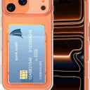 Petocase for iPhone 17 Pro Max Wallet Case Card Holder Slot Ultra Slim Fit Flexible TPU Gel Rubber Soft Skin Silicone Protective Phone Case Cover for Apple iPhone 17 Pro Max 6.9 inch Crystal Clear