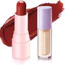IMAKEUPNOW tinted lip balm, Conditioning & Nourishing Lip Balm, Matching concealer to cover lip lines and enhance color development- RED DAHLIA