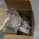 Shappy 3 Pcs Mini Christmas Tree with Light Pre Lit Xmas Artificial Tabletop Tree LED Miniature Christmas Tree with Linen Base for Indoor Home Kitchen Dining Table Holiday Decorations, Assorted Sizes