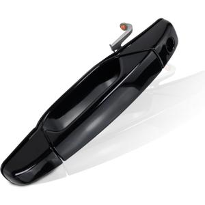 Exterior Black Door Handle Front Left Driver Side Compatible with 2007-2014 Chevy Silverado Suburban Avalanche Tahoe, GMC Sierra Yukon, Cadillac Escalade Replaces# 20828258, 22738721, 25960525