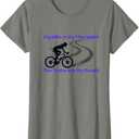 My bike is my therapist women Female Girl MTB Bike Cycling T-Shirt (X-Small)