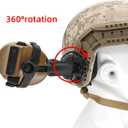 Helmet ARC Rail Adapter for COMTA Tactical Headset Airsoft Sports (Black)