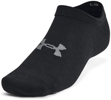 Under Armour Unisex Adult Essential No Show Socks (6-Pairs) 7,5-12 Black