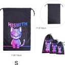 3 x Hismith Adult Toy Storage Bags, Drawstring Storage Bags, Polyester Fabric Pouch Stuff Bags for Travelling, 6 Pieces Gift Bag S Size Set