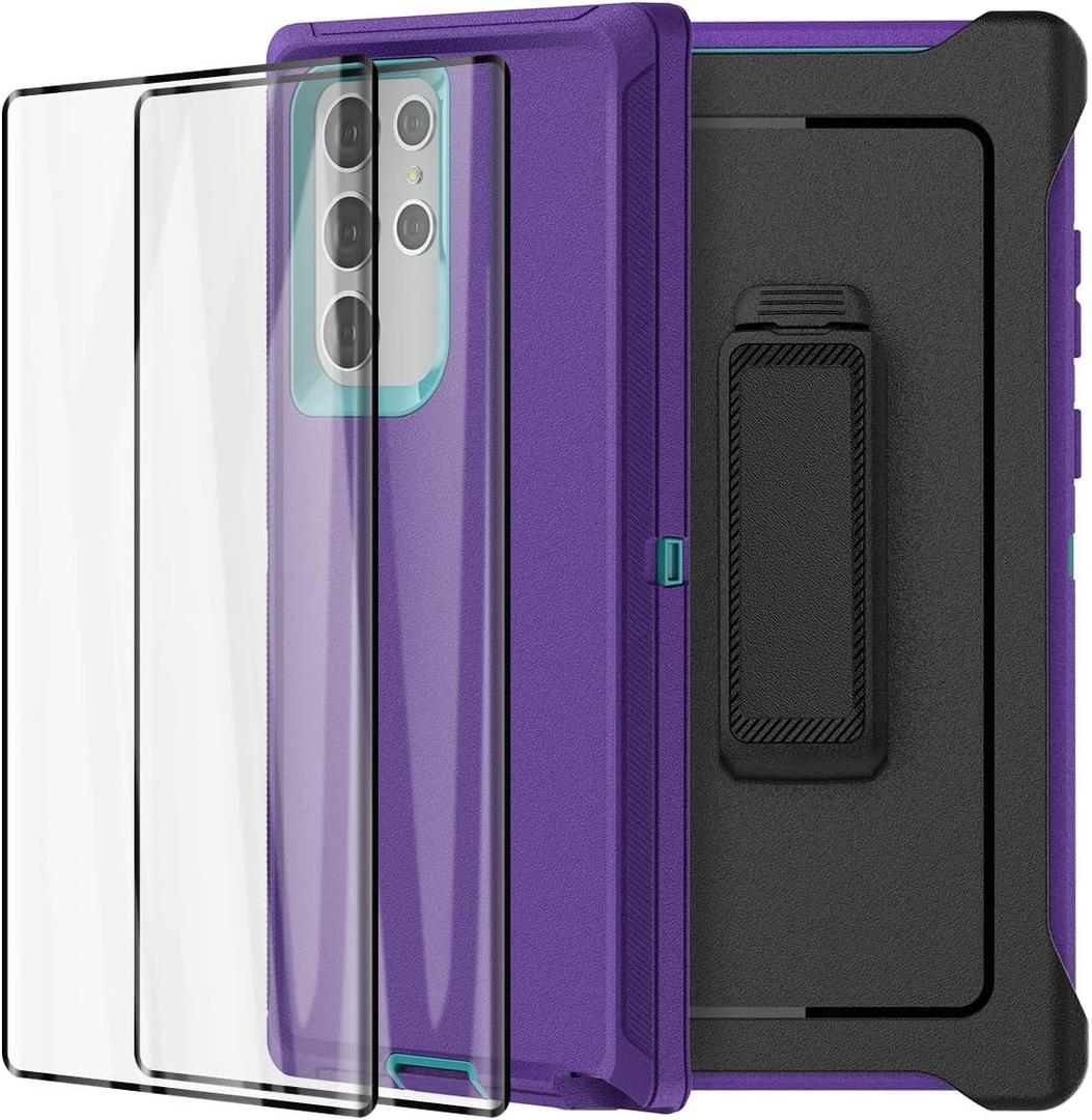 AICase Belt-Clip Holster Case for Galaxy S22 Ultra with Screen Protector,Heavy Duty Drop Protection Full Body Rugged Shockproof/DustProof Military Grade Tough Durable for Samsung Galaxy S22 Ultra_1 AICase Belt-Clip Holster Case for Galaxy S22 Ultra with Screen Protector,Heavy Duty Drop Protection Full Body Rugged Shockproof/DustProof Military Grade Tough Durable for Samsung Galaxy S22 Ultra_1