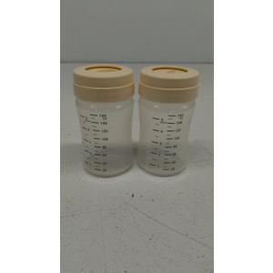 Matyz 2-Pack Wide Mouth Breast Milk Storage Containers with Lids (6oz Each) - Freezer Safe Breastmilk Storage Bottles - Breast Pump Accessories for Medela Spectra Avent Breast Pumps