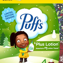 Puffs Plus Lotion with Vicks Facial Tissues, 4 Cubes, 48 Tissues per Box (192 Tissues)