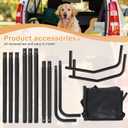 Sunexinlo Dog Car Barrier for SUVs,Trunks and Cargo Area, Universal-Fit Pet Divider Gate, 50Inch Wide Pet Barrier with See Through Net Mesh for Small Trucks and SUV & Mid-Sized Vehicle