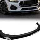 For 2024-2026 Ford Mustang GT/EcoBoost/Performance Package Front Lip | Gloss Black Front Bumper Splitter, Air Dam Spoiler Lower Chin Sporty Appearance